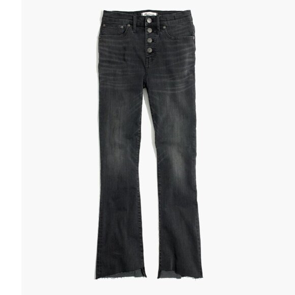 Madewell Cali Demi-Boot Jeans: Asymmetrical Hem Edition size 25 Woodston Wash - Picture 1 of 10